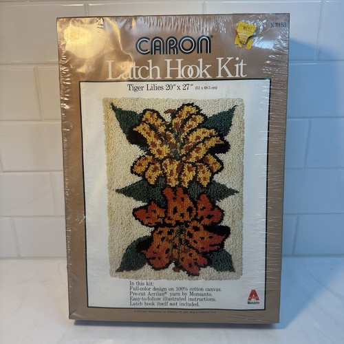 1979 caron latch hook - 1979, tiger